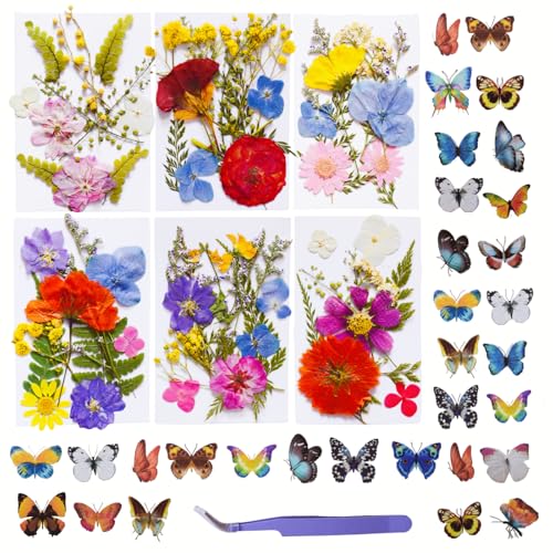 112 piezas flores secas prensadas para manualidades miniatura 1