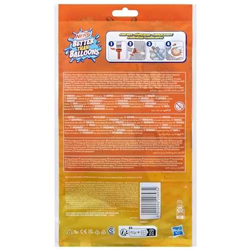 Nerf Better Than Balloons Wasserspielzeug, 108 Wasserkapseln, leicht zu befüllen, perfekt für Wasserschlachten unter Freunden, für Jungen und Mädchen