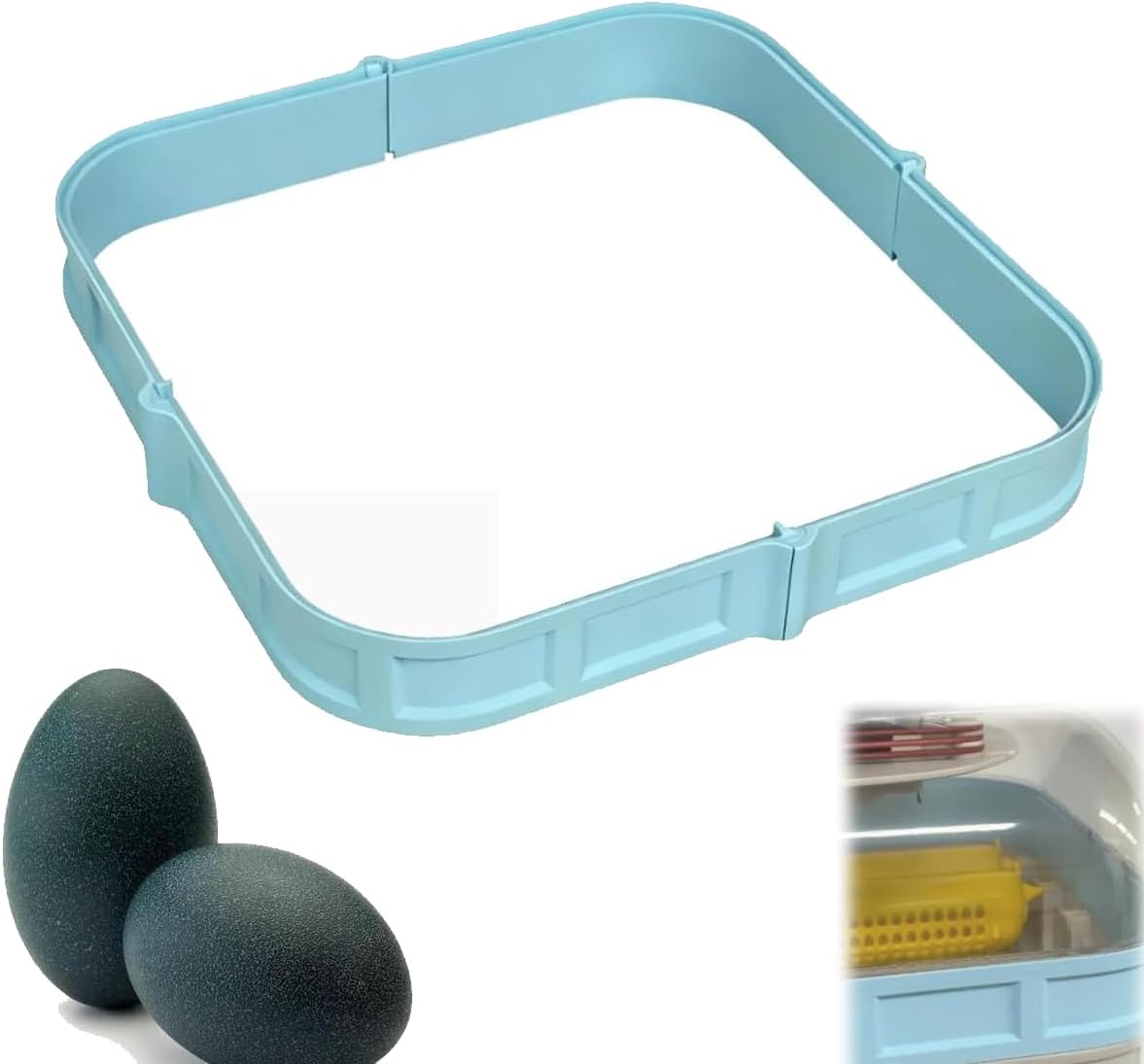 1.5" Riser Fits Maticoopx 30 Incubator –Increased Height for Large Emu Eggs, Increases Vertical Space for Goose & Peacock Eggs (Black)