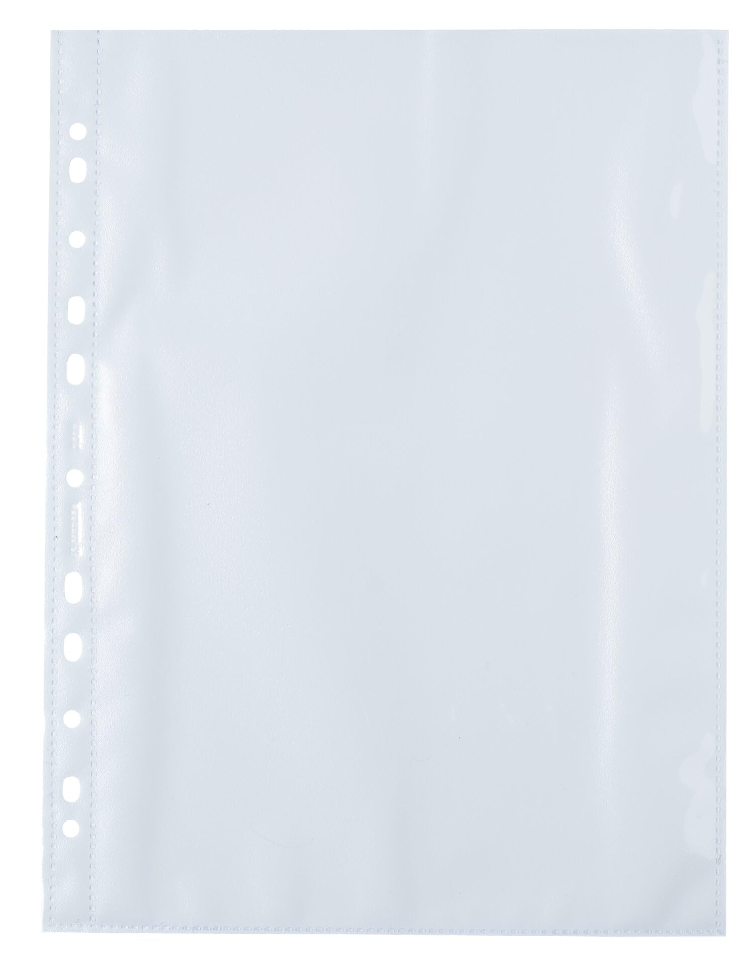 HERMA 7566 Fotohüllen für Ordner, 250 Stück, 20x30 cm, 1 Fach, beidseitig bestückbare Fotophan Fotosichthüllen Sammelhüllen Postkartenhüllen Prospekthüllen mit Eurolochung, weiß