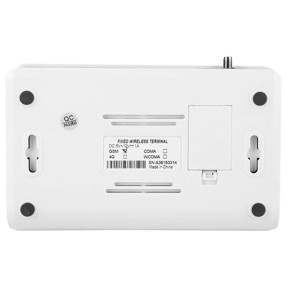 MAGT Llamador de Terminal Inalámbrico gsm, Terminal Inalámbrico Fijo Pantalla LCD Detección Automática de Vigilancia Integrada para Teléfonos Fijos, Alarmas