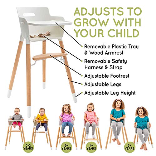 high chair with adjustable footrest