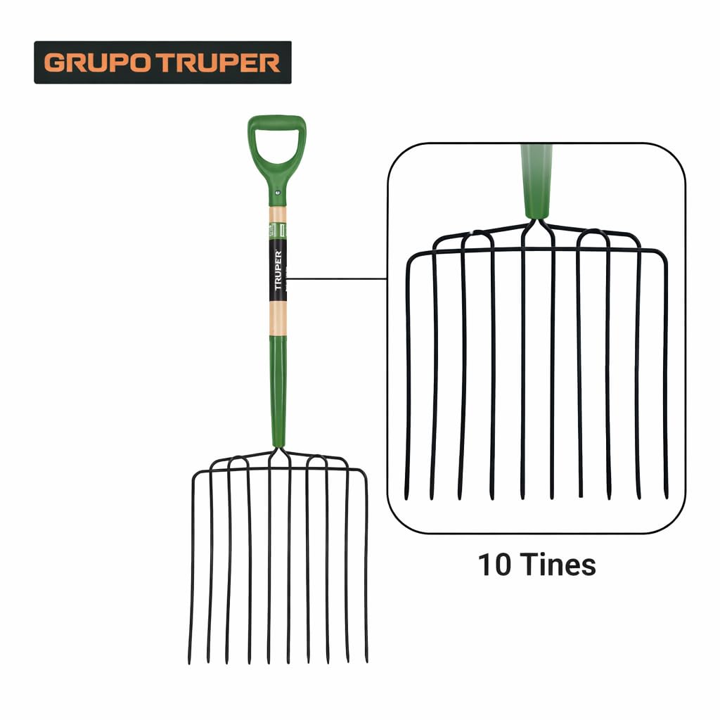 Truper Tru PRO 137,2 cm forcone 3-Tine, 76.20 cm