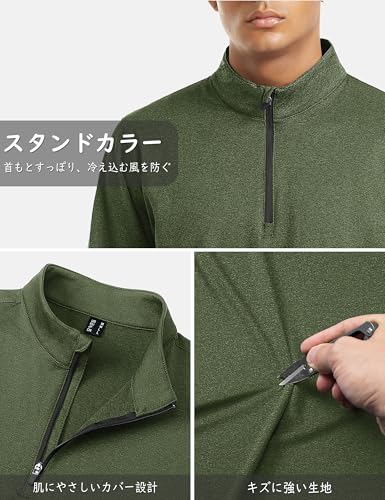 TACVASEN メンズスウェットシャツ ビッグシルエット L