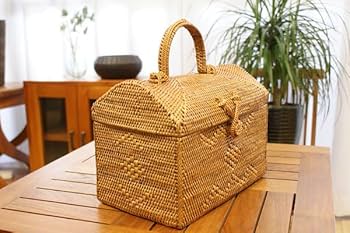 Amazon｜ES-STYLE アタ 持ち手付き バスケット B 小物 収納