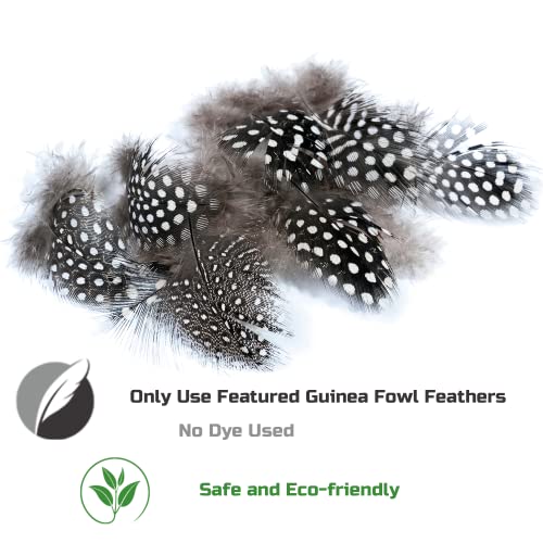 Fupusun Cat Feather Toys, Interactive Cat Toys Kitten Toys, 2Pcs Elasticity Cat Wand Toy And 7Pcs Feathers Refills, Cat Toys For Indoor Cats Kitten Play Chase #TOP3