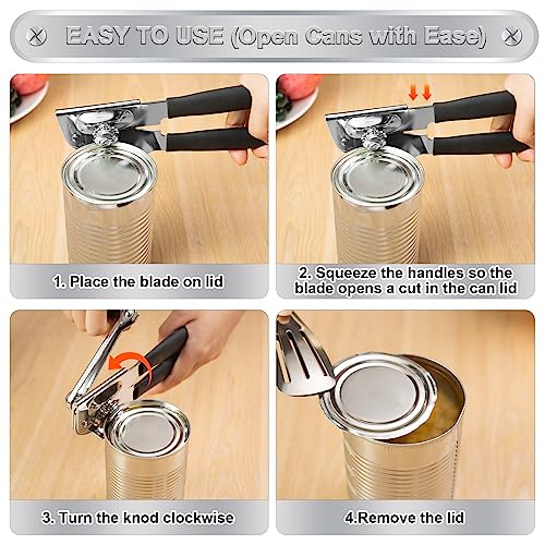 Dreyoo 2 Pack Commercial Can Opener Manual Heavy Duty thumb #5