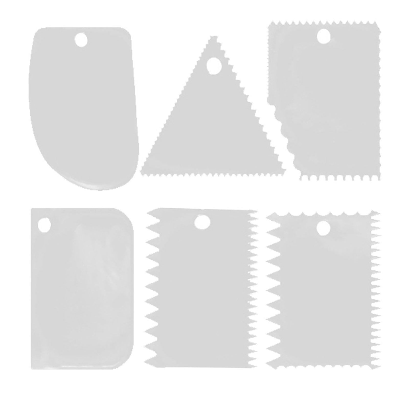 Limtula White 6 In 1 Glues Spreader Notched Trowel Applicator For Precisely Coating Of Mortar Grout And Polymer Glues Spreader Tool