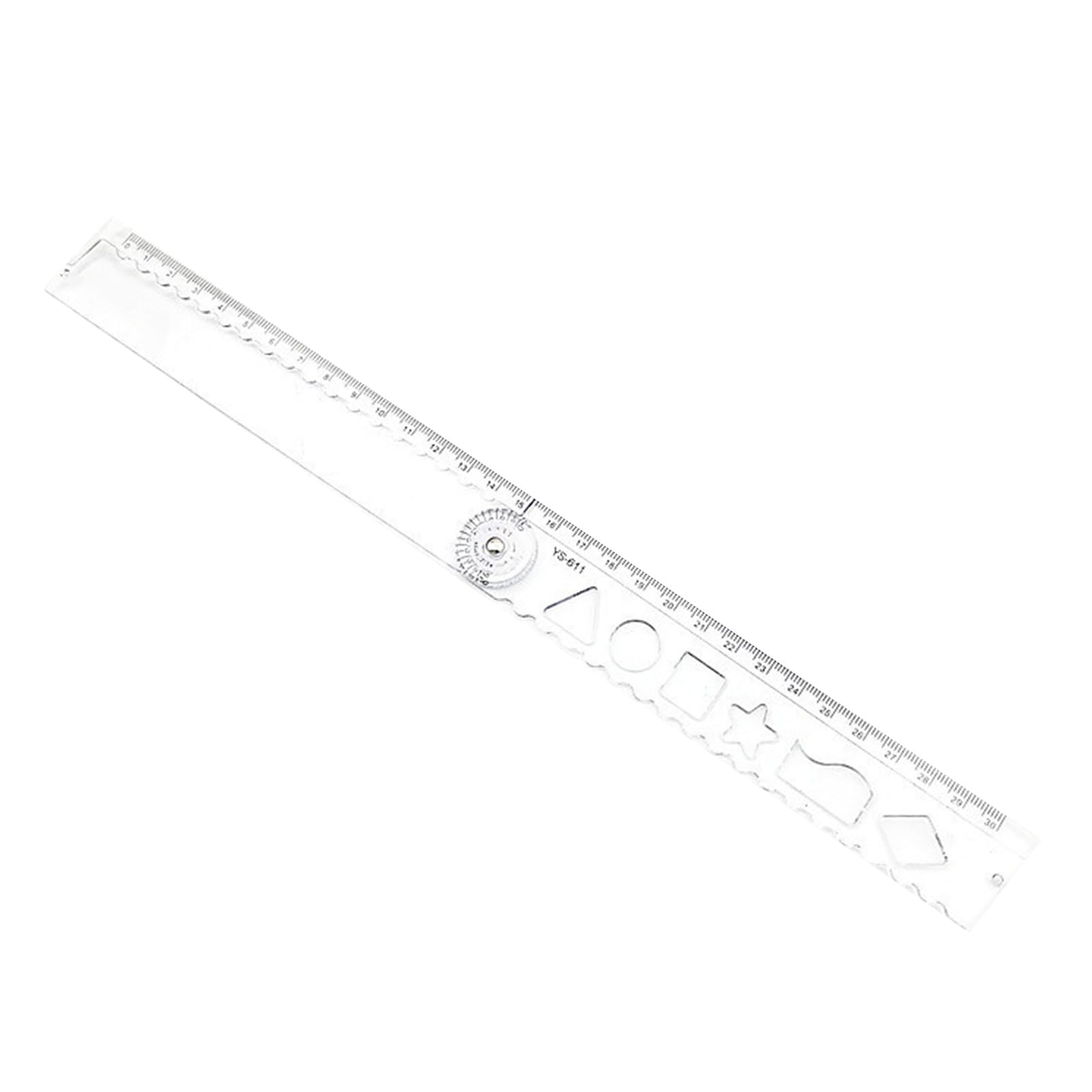 Clear Acrylic Folding Ruler with Sliding Cutting Edgeds for Paper Trimming School Craft Projects Sliding Paper Cutter