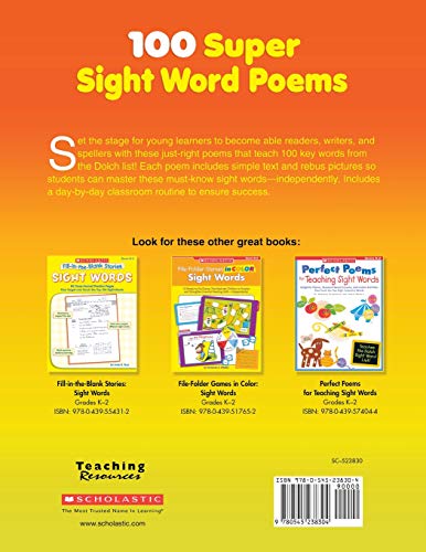100 SUPER SIGHT WORD POEMS - Image 3