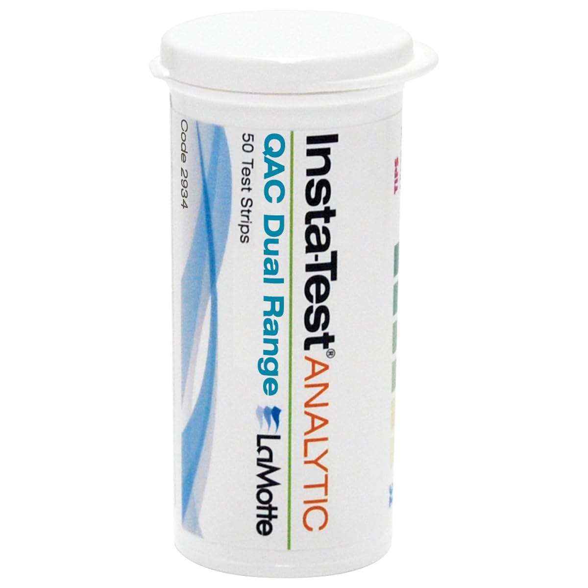 LaMotte 2934 QAC Dual Range Test Strip, 50/vial