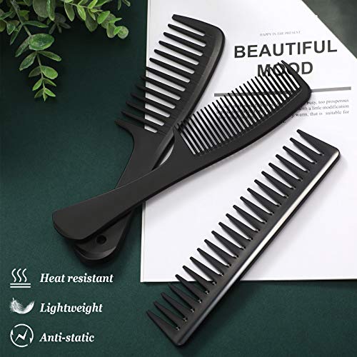 Patelai PATELAI-566 3 Pcs Wide Tooth Detangling Hair Comb Detangling Hair Comb Hair Styling Comb Set thumb #6