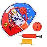 TOYANDONA Mini Canasta de Baloncesto con Pelota y Bomba para niños niños (Colorido)