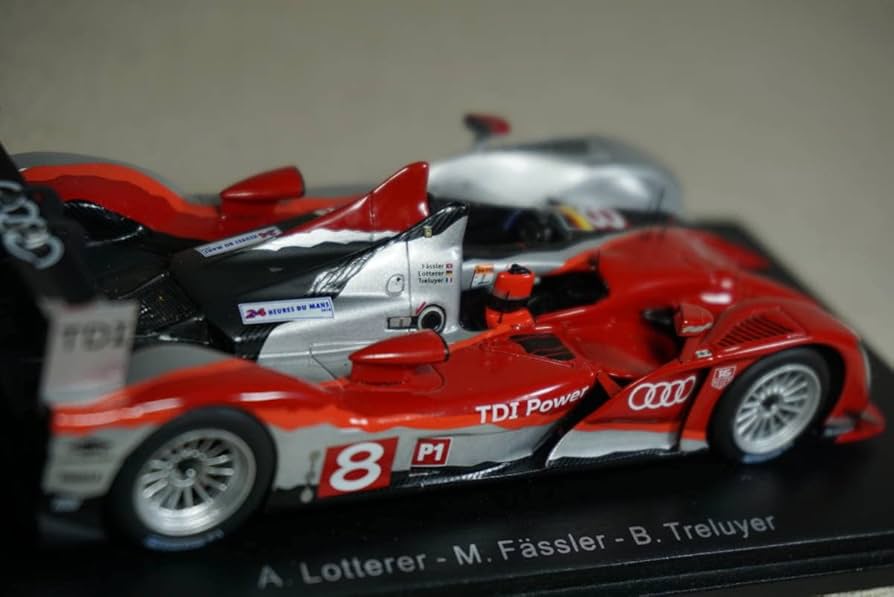 スパーク アウディ R15 plus TDI アウディスポーツ ミニカー Amazon | 1/43 ルマン 2位 spark AUDI R15 TDI Plus #8 2010 Le