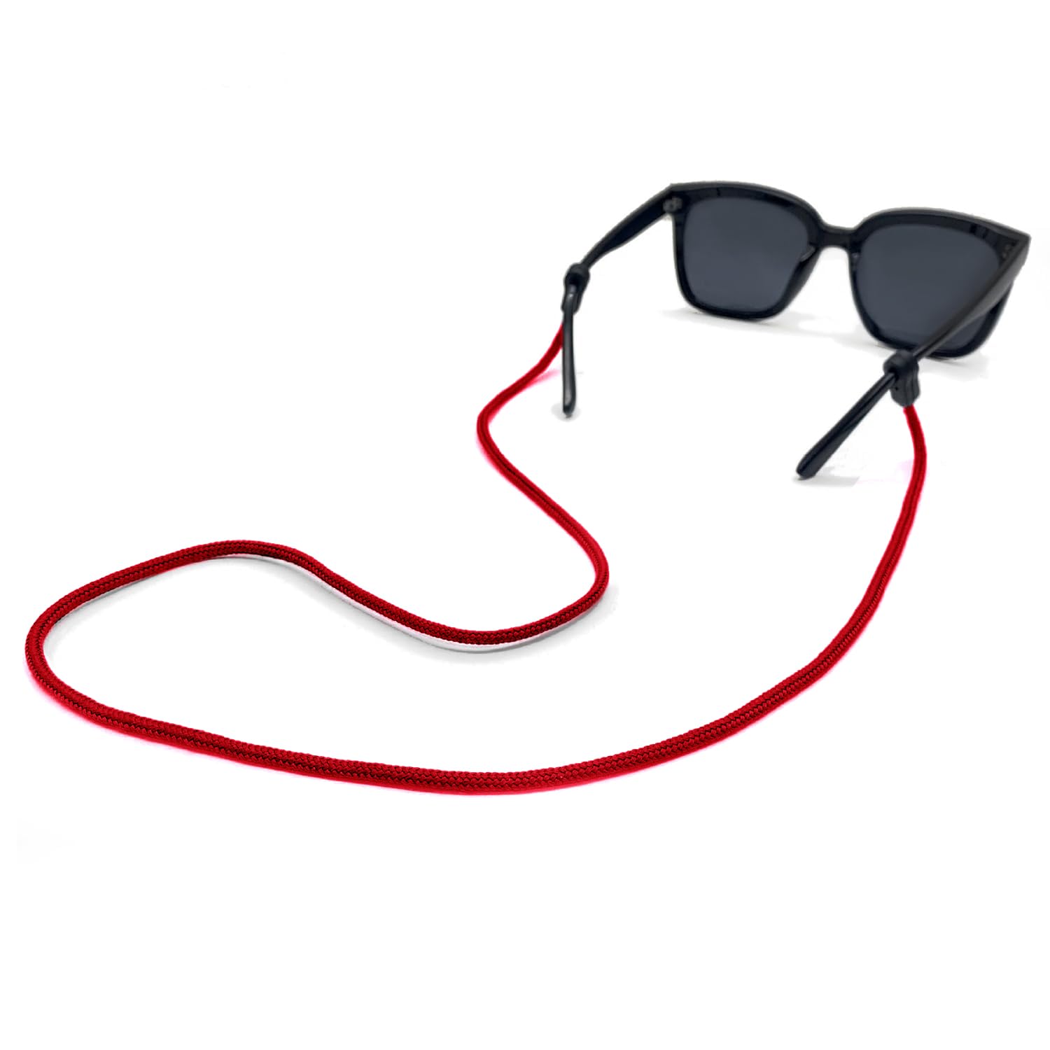 FUZVOL Secure Glasses Chain Strap Spectacle Cord-Anti Lost Eyeglasses Band Spec Strap-Spectacle Lanyard(Red)