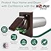 NO-PEST VENT, Exclusive Dual Door Dryer Vent Cover Outdoor 4 inch with Collar, Made in USA w Highest UV Resistant Plastic in any Outdoor Vent Cover (Brown, 4 inch With 12