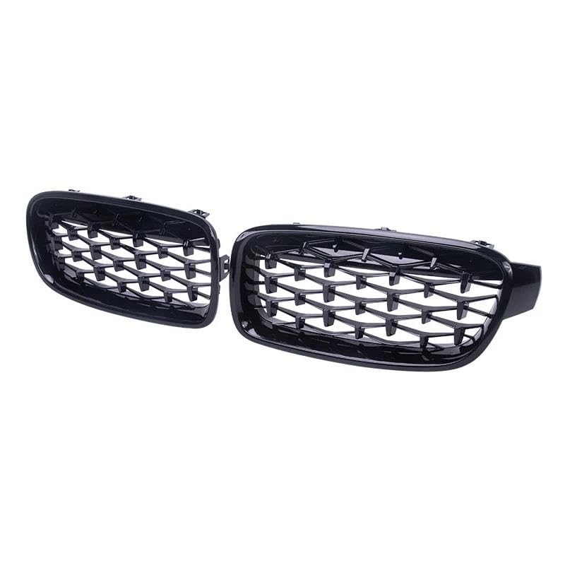 Grille de course en diamant chromé pour calandre avant BMW F30 F31 style luxe