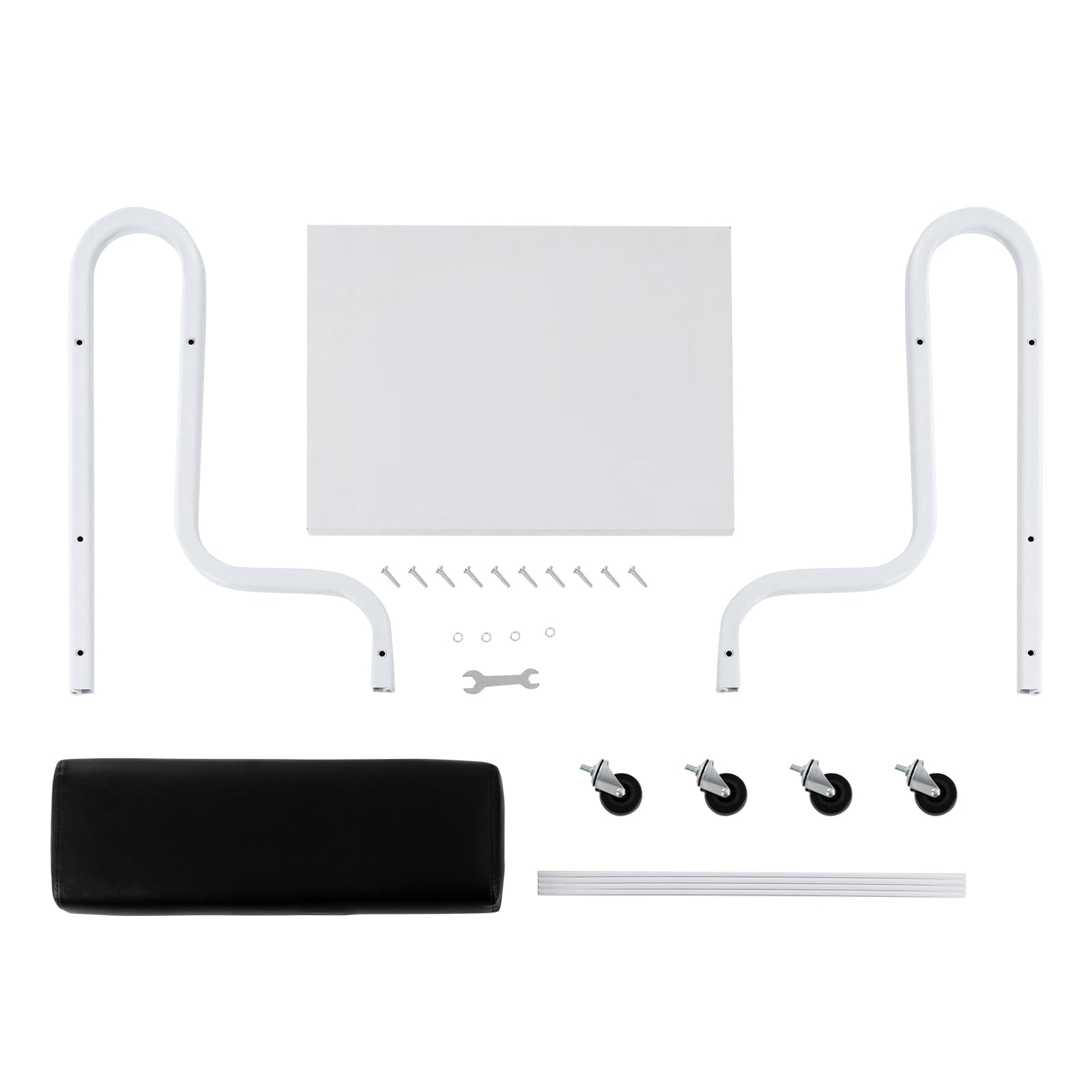 2-Stufen Fuß Bad Wagen, Fußbadewanne Unterschrank Rollbar, Pediküre Wagen Holz Metall, Fußbad Hocker Tragbar mit Rädern, Fußwanne Halterung 100kg, Ablagefach, Ideal für Badezimmer, Salon, Schwarz