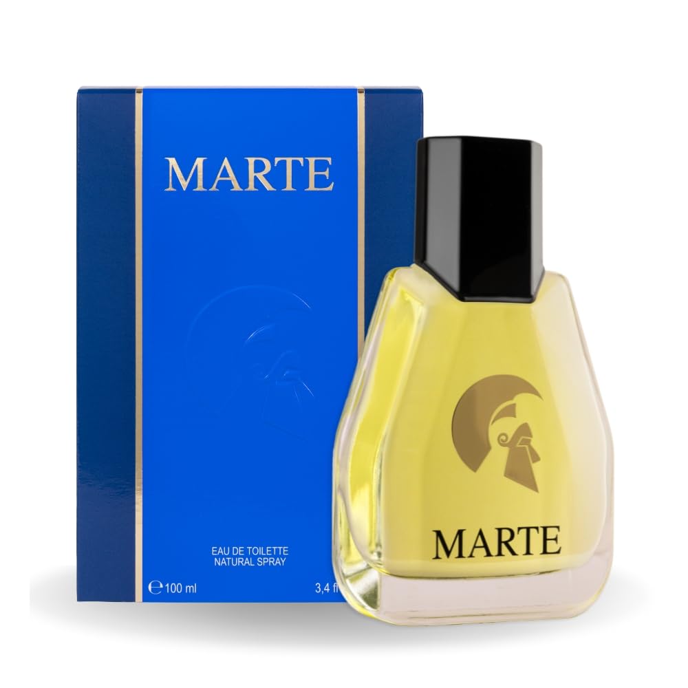 Eau de Toilette Uomo "Marte", Profumo Legnoso con Bergamotto, Fragranza Speziata Estiva, 100 ml