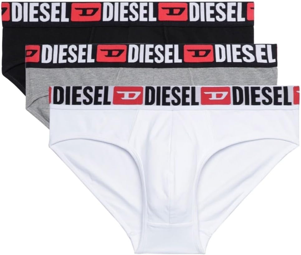 Diesel Men's 3-Pack Andre Cotton Stretch Briefs
