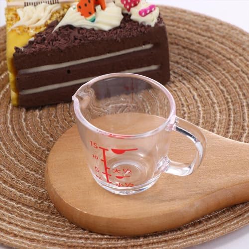 Vaso medidor de plástico simple para cocina miniatura 6