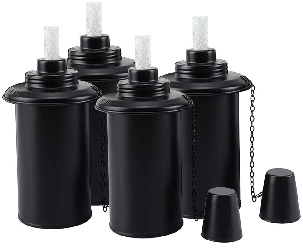 Buy Hcman Bamboo Torch Refill Canister 4 PCs Replacement Citronella