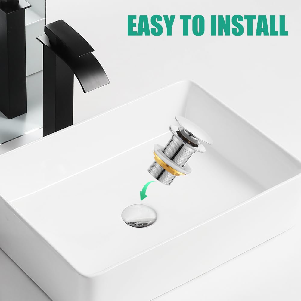 Desagüe de lavabo de acero inoxidable sin rebosadero