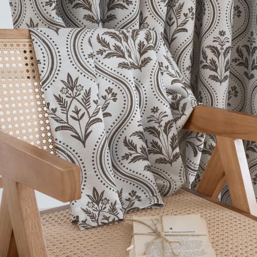 Amazon – YoungsTex 2-Panel Brown Floral Linen-Blend Curtains - $11.98– - image 5