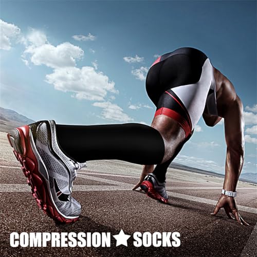 Image of Copper Compression Socks (3 Pairs), 15-20 mmhg is BEST Athletic & Medical for Men & Women, Running, Flight, Travel, Nurses - Boost Performance, Blood Circulation & Recovery