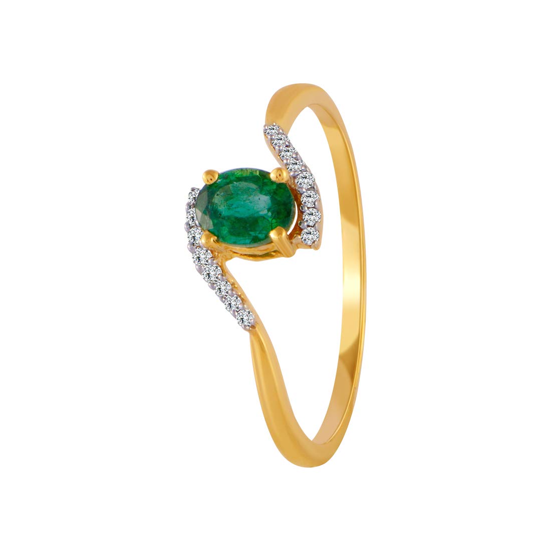 p.c. chandra jewellers 18K (750) Diamond Collection Yellow Gold and Diamond Ring for Women-picture-20