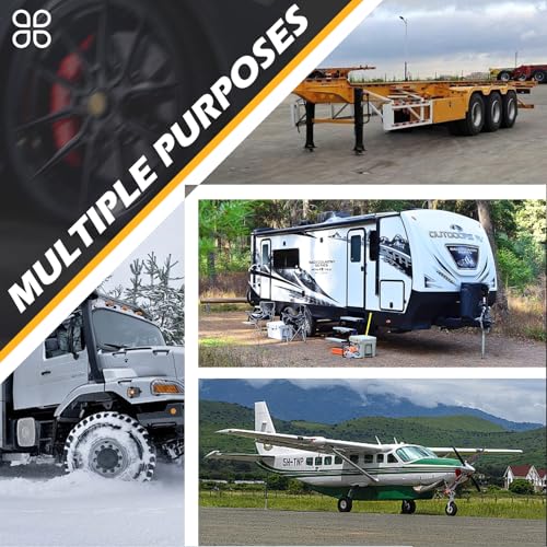 Wecarlle A001 Wheel Chocks [2Pair/4Pack With Rope] For Rv Trailer Camper Truck Car Aircraft thumb #5