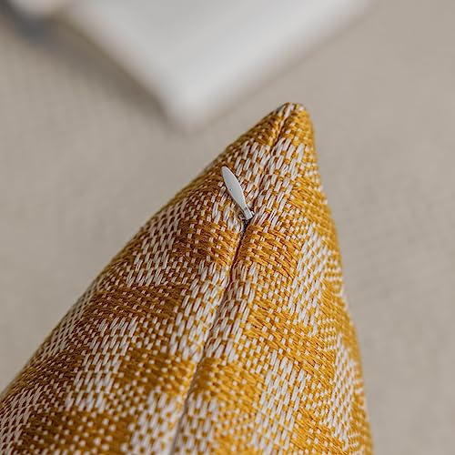 Home Brilliant Cushion Covers Mustard Yellow - Image 3