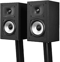 Polk Audio Monitor XT15 - Coppia di Diffusori da Libreria o Surround, Certificato Audio, Compatibile con Dolby Atmos e Dts: X, Tweeter In Terilene da 1", Nero