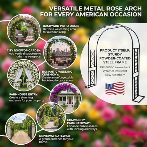 Arche de mariage et pergola decorative pour plantes grimpantes - 7