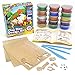 Creative Kids Dinosaur Air Dry Clay Kit for Kids - Build 3 Dinosaur Toys with Modeling Clay - Arts Crafts for Kids Ages 4-8 - Make Build Your Own Craft Dino STEM Models for Boys Girls