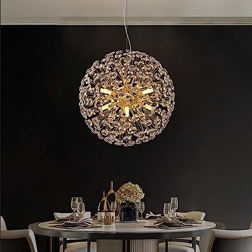 Grand Éclairage Suspendu en Cristal de Luxe Finition Chromée G9 - 4
