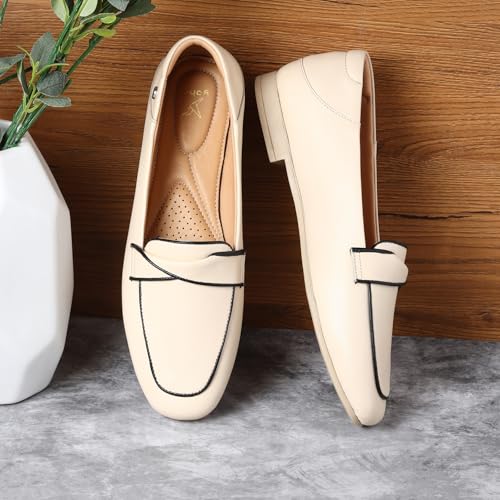 Image of YOHO Bliss Loafers for Women | Comfortable & Stylish Bellies | Fashion Moccasins with Footpharma Footbed | Slip-on for Casual & Formal Wear | 007