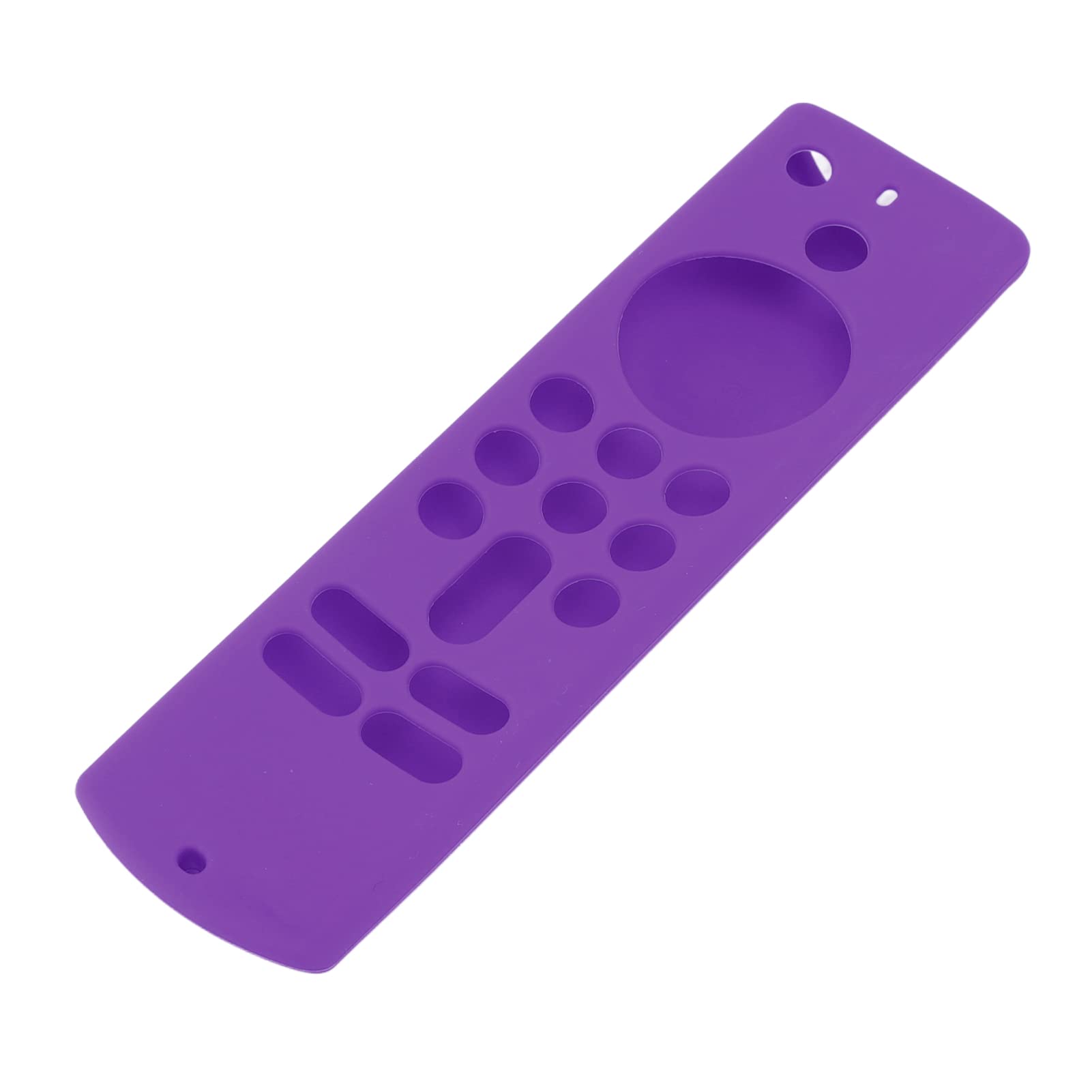 Funda Protectora de Silicona Suave para Mando a Distancia TV Stick, Antideslizante con Cordón, Recortes Precisos, Ligera, 3.ª Generación (Conjunto Morado)
