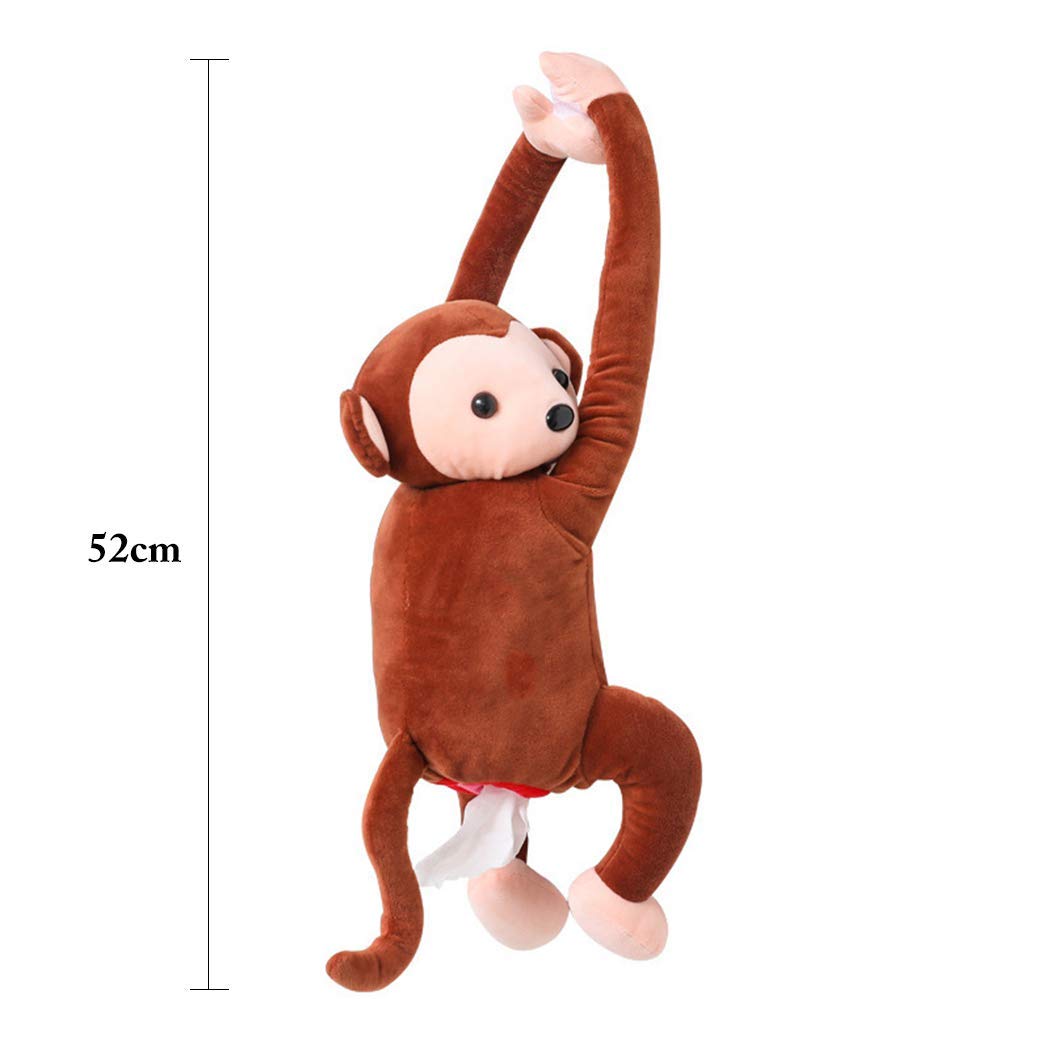 SHOPECOM Tissue Box Creative Monkey Design Tissue Holder Tissue Dispenser Tissue Cover for Car(1 pcs) 2
