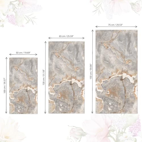 Papel de cocina impermeable autoadhesivo mármol mate fácil de limpiar 5