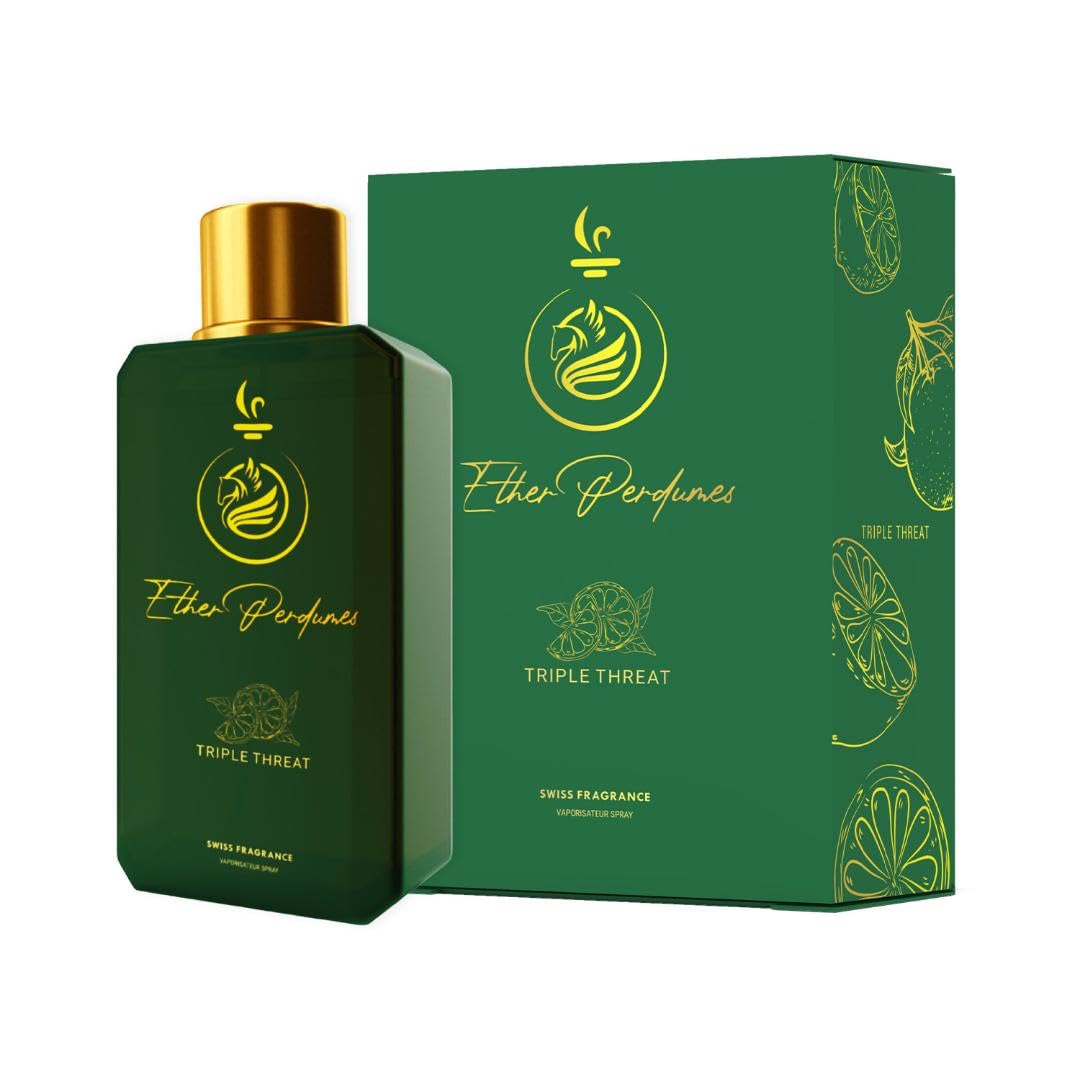 TRIPLE THREAT Extrait De Parfum 100ML Perfume I Luxury Niche Perfume Made In UAE I Higher Oil Concentration for Increased Potency & Longevity