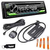 JVC KD-T910BTS - CD Receiver w/Bluetooth, USB, Amazon Alexa + Included SirusXM SXV300 Satellite...