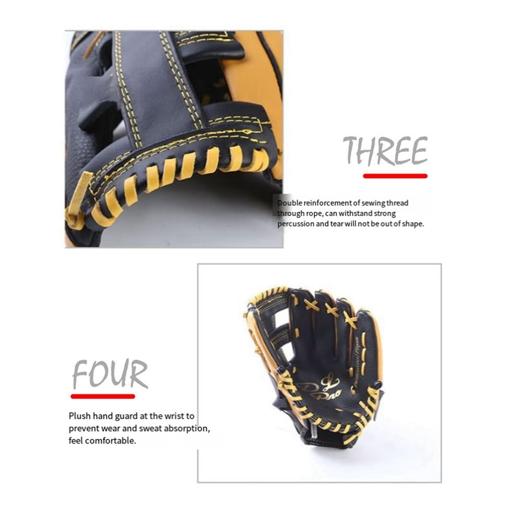 1 de baseball double couche en cuir de 11,5, convient pour les adolescents