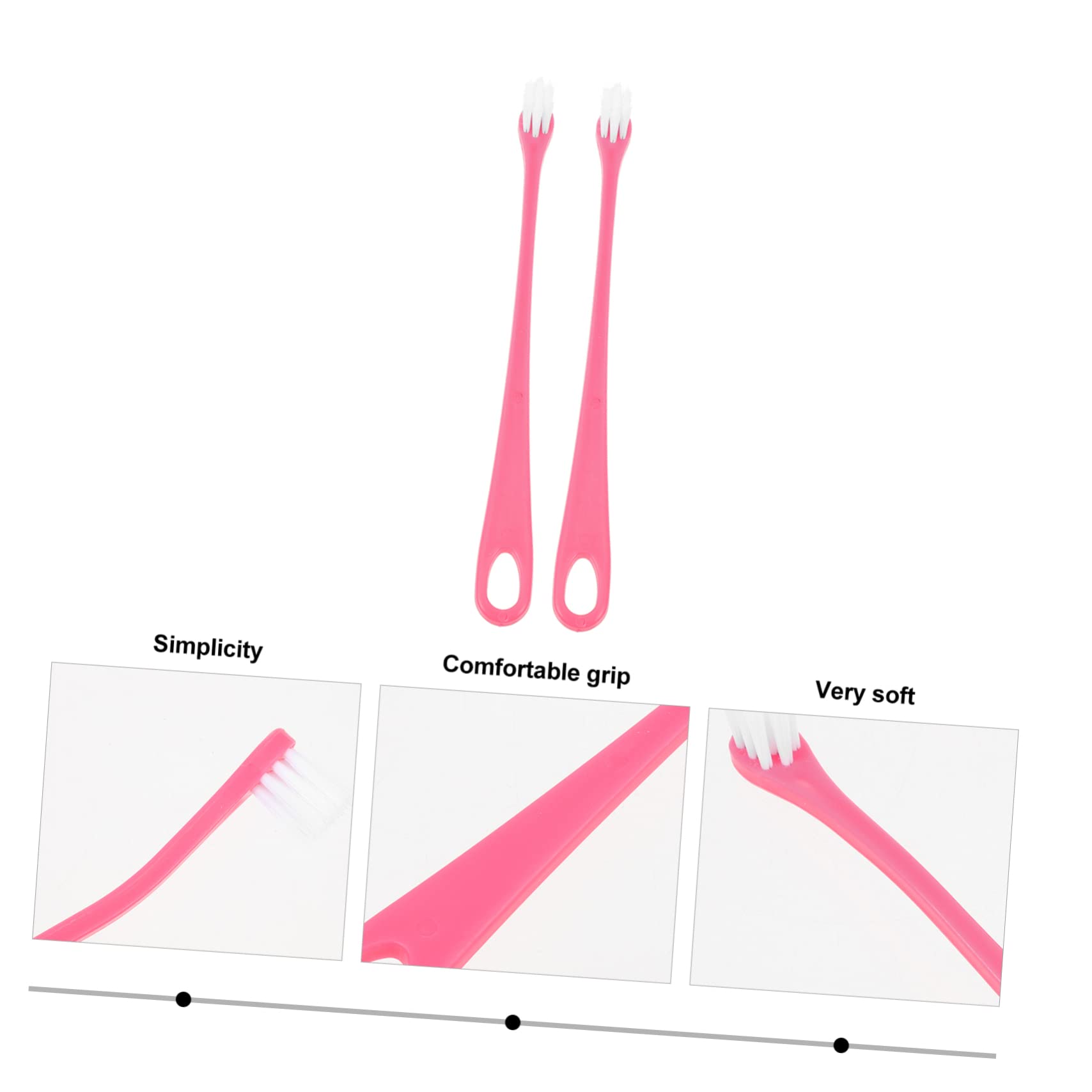 Levemolo Dog Cat Toothbrush Soft Bristle Pet Brush Dog Cleaning Pet Toothbrush Oral Care