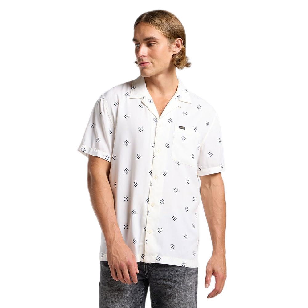 Lee Men's Resort Shirt, Ecru, XL