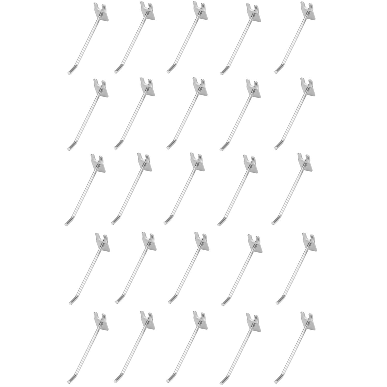 Wall panel hooks, 30Pcs Slatwall Hooks Slatwall Accessories Slatwall Panel Hooks Garage Organization Slat Wall Hooks Heavy Duty Hook Iron Hook Slatwall Hanger(10cm/3.94in)