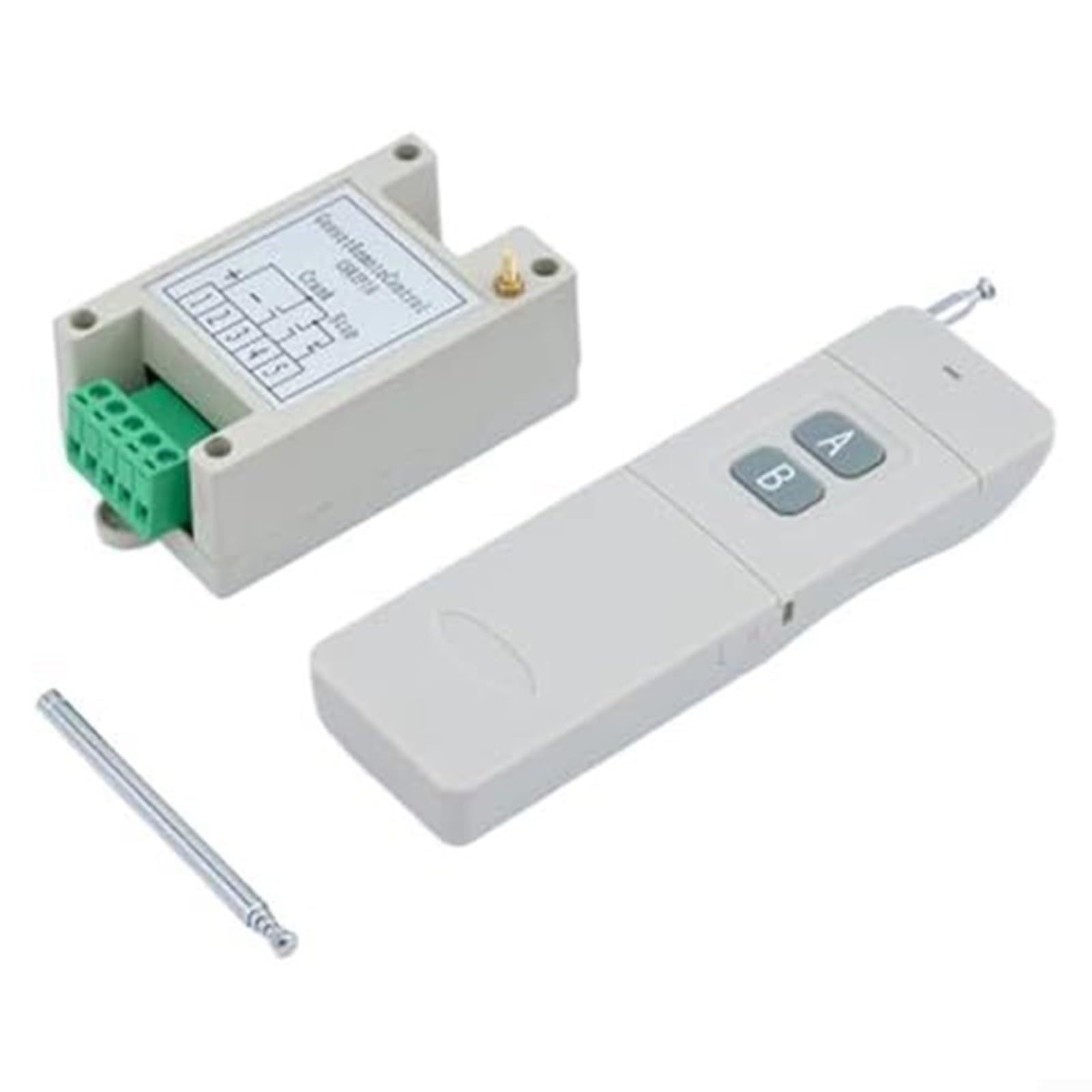 Unidad de control de parada de arranque remoto del generador, módulo controlador de grupo electrógeno inalámbrico de 433 MHz con antena para motor diesel, pieza de repuesto del sistema de 12 V 24 V
