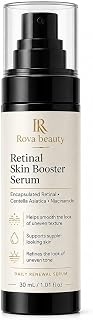 Rova beauty Retinol Encapsulated Skin-Renewing Serum with Centella Asiatica and Niacinamide for Daily Skin Repair and Brightening (30ml Vacuum Pump Bottle)