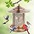 Bird Feeders for Outdoors Hanging, Metal Bird Feeder with Large Roof, Wild Birdfeeders Outside Hanging Squirrel Proof for Garden Yard