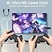 Wireless Retro Game Console Stick, Built-in 20000+ Classic Games with 18 Emulators, Dual 2.4G Wireless Controllers, 4K High Definition HDMI Output, Built-in 64G Plug & Play Video Game Console